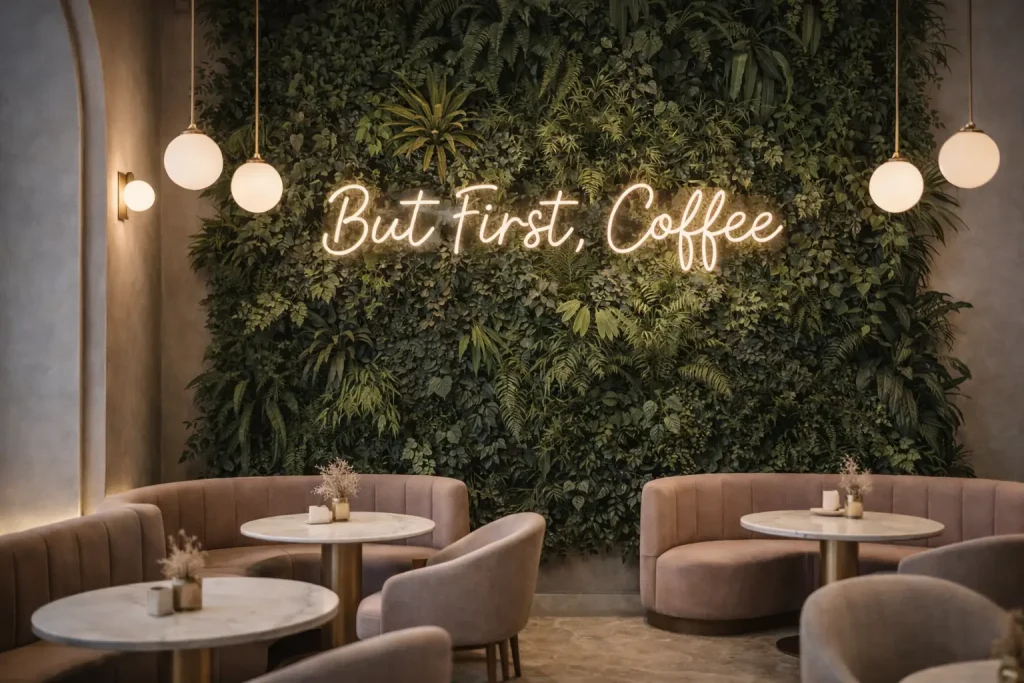 Blog 4 - Residential & commercial interior designers in Dubai How to Design a Café That Goes Viral on Instagram (Dubai Edition)